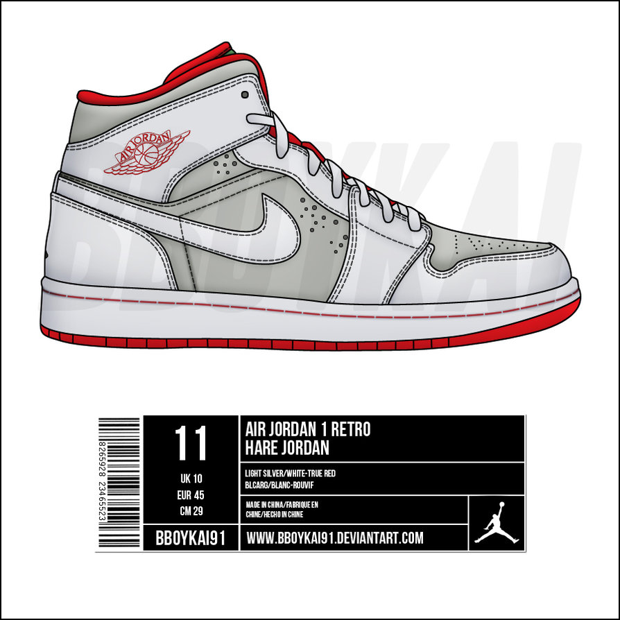 Hare Jordan 1 Drawings Hare Jordan 1 Drawings