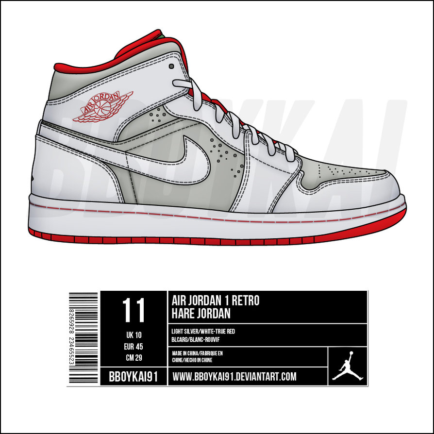 Hare Jordan 1 Drawings