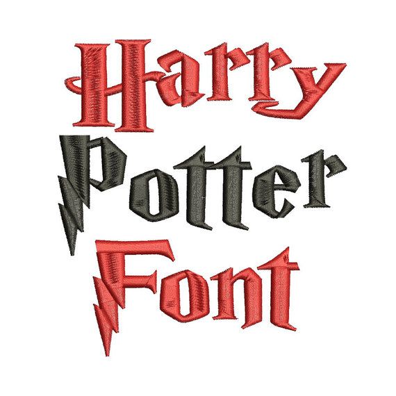 Harry Potter Machine Embroidery Font