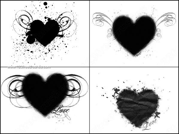 Heart Photoshop Brushes Download