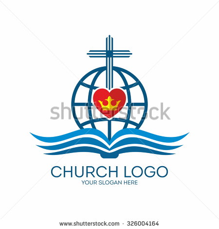 Heart with Cross and Bible Church Logo Heart with Cross and Bible Church Logo