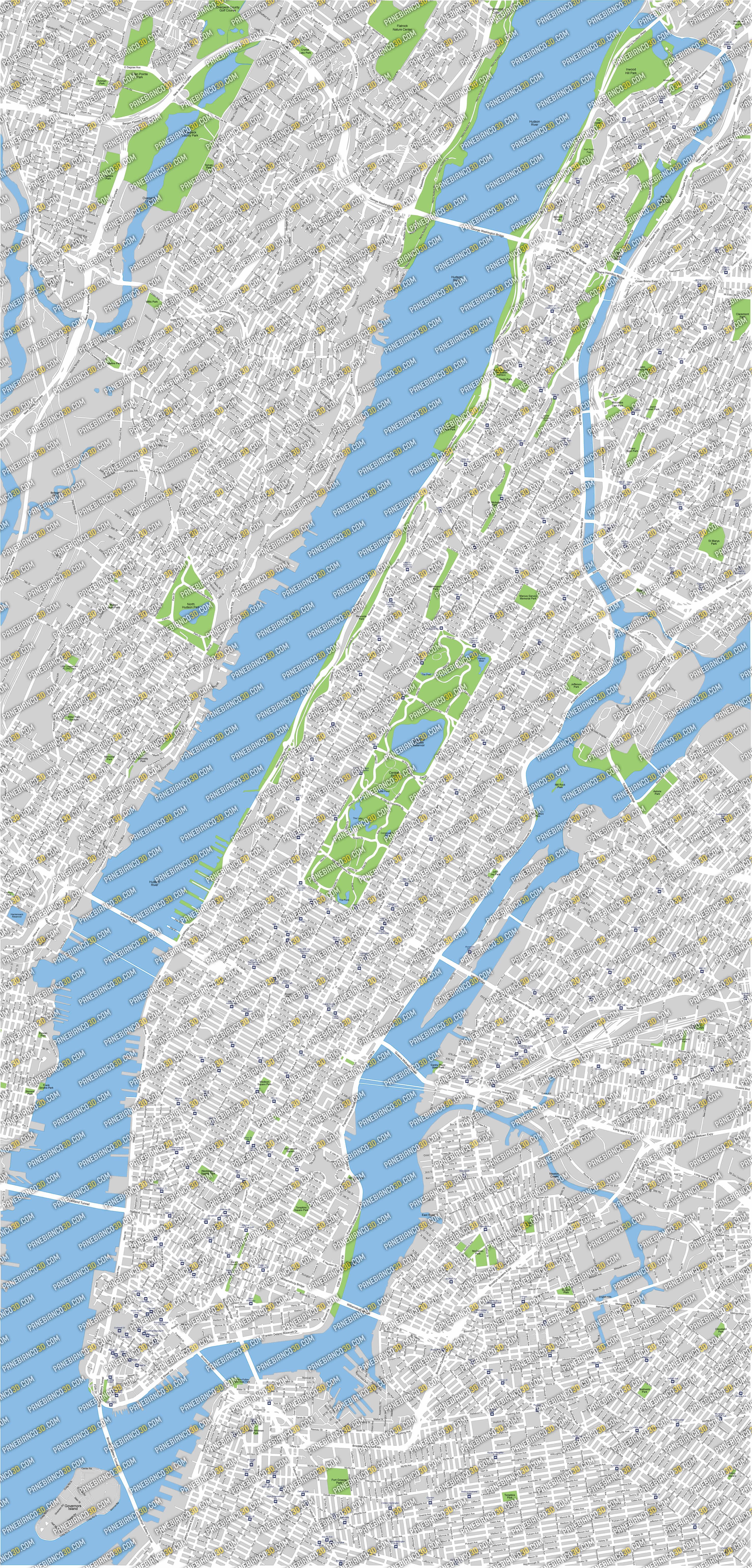 High Resolution Maps New York City