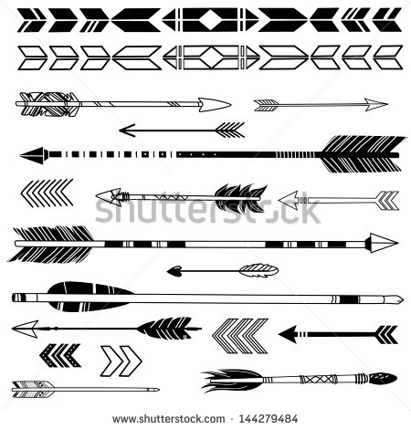 Hipster Arrow Vector