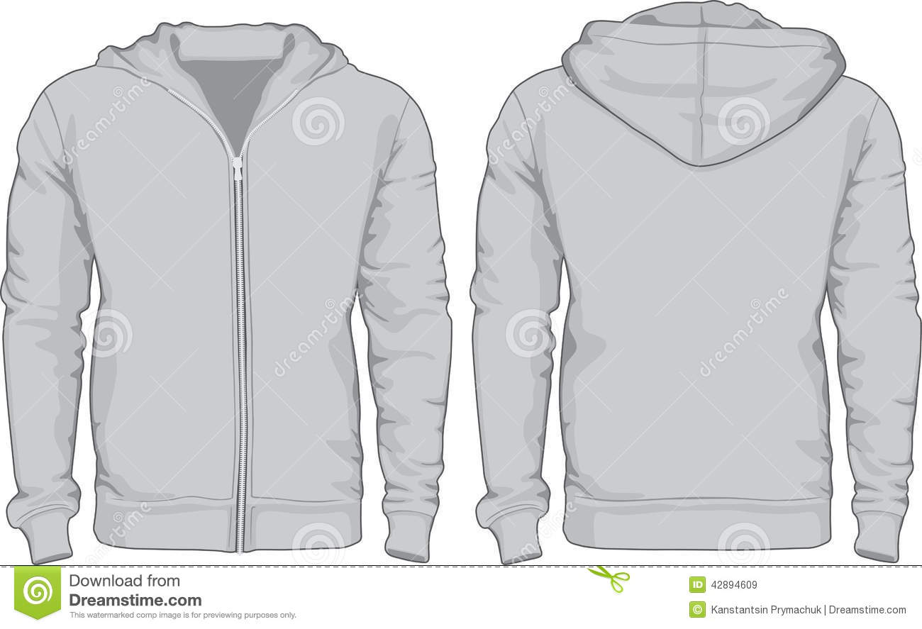 Hoodie Template Front and Back