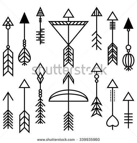 Indian Arrow Vector Art