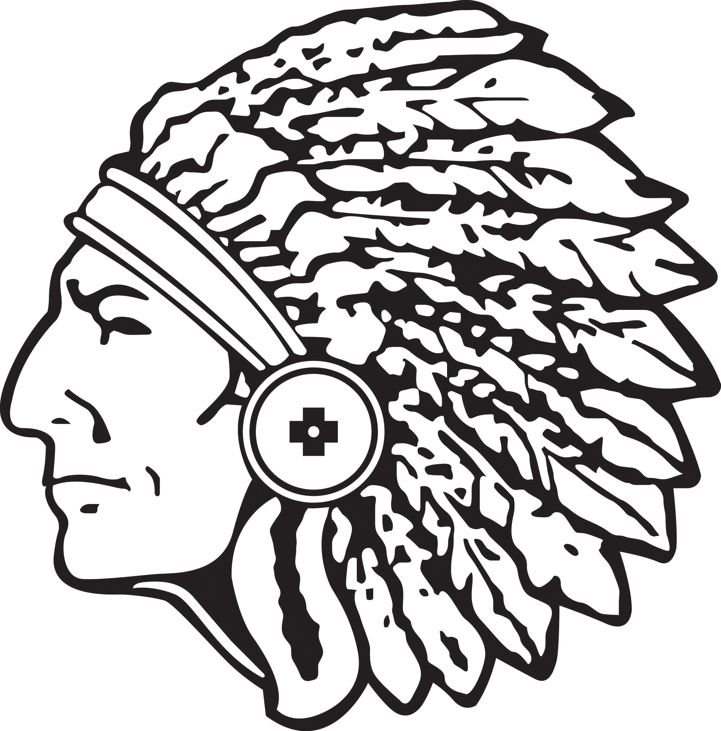 Indian Head Mascot Clip Art