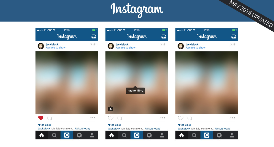 Instagram Home Layout