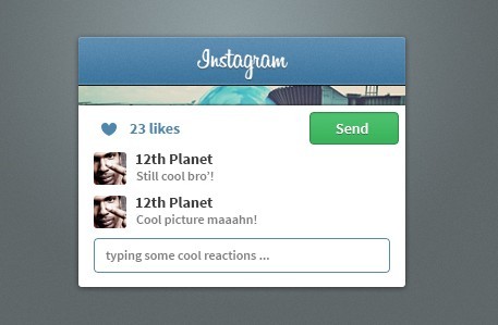 Instagram Interface Template