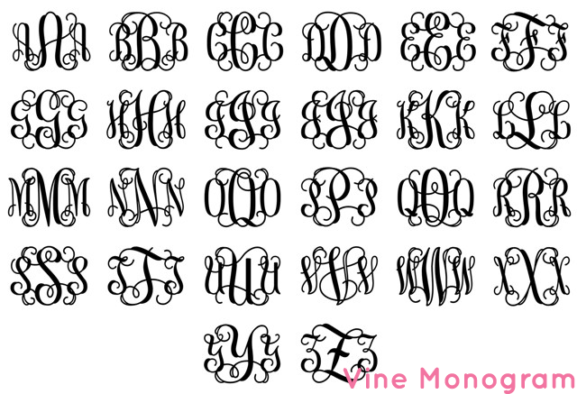 Interlocking Monogram Letters