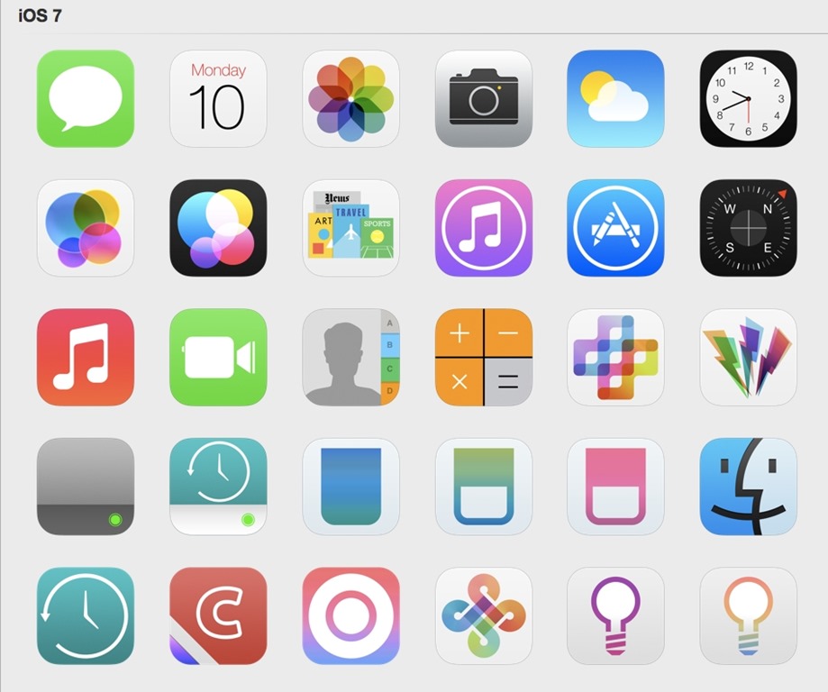 iOS 7 Icons Free