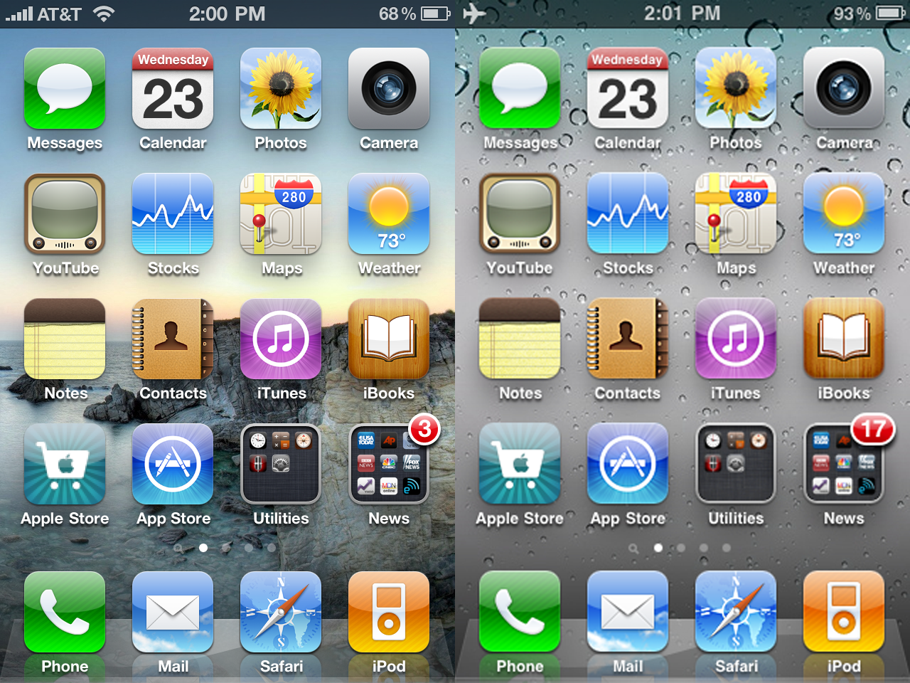iPhone 4S Home Screen Icons