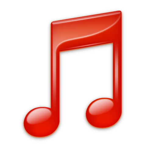 iTunes Icon Black and Red