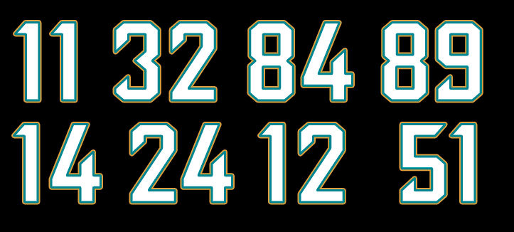 nfl jersey name font