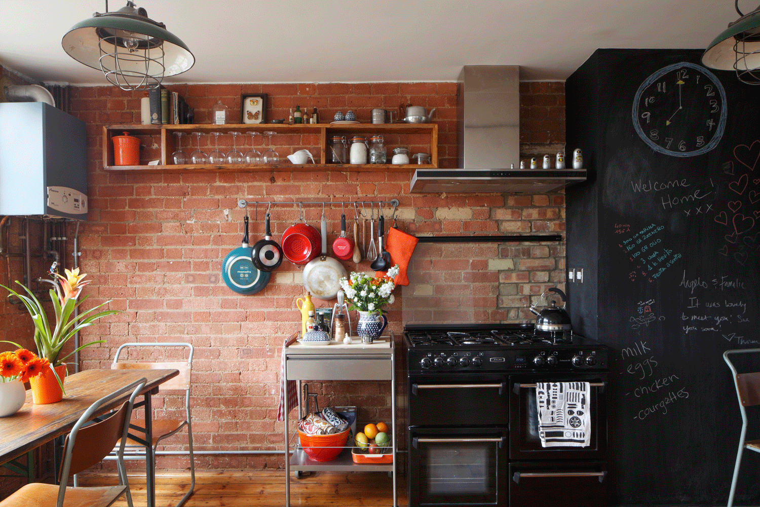 Kitchen Designs with Brick Walls