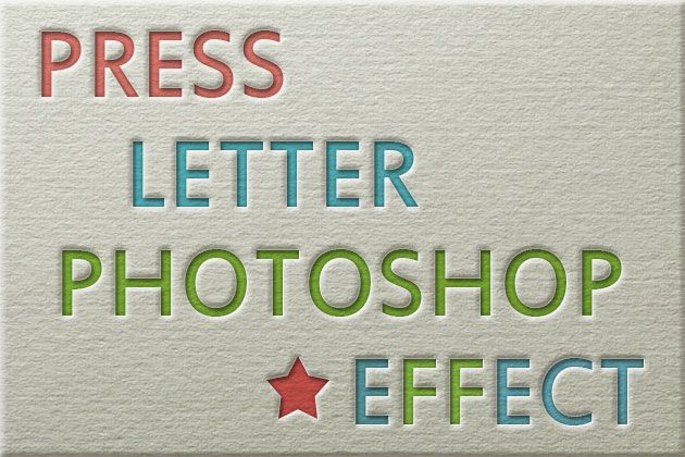 Letterpress Effect Photoshop Letterpress Effect Photoshop