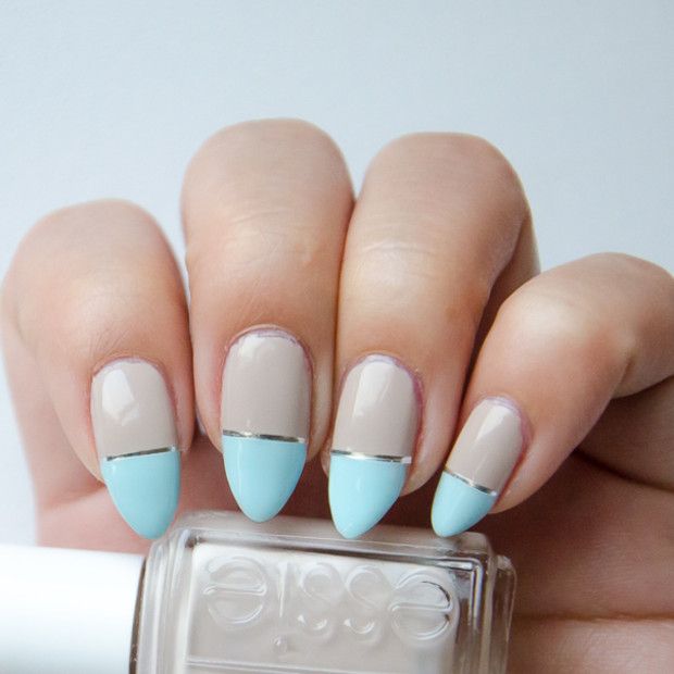 Light Blue Nail Art