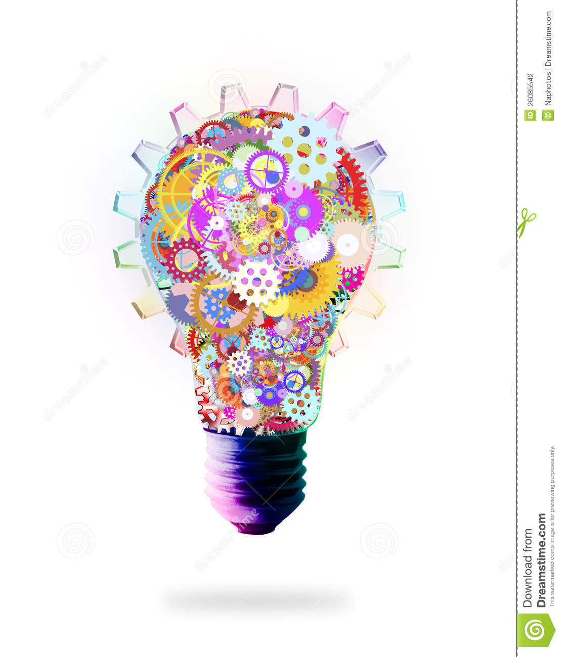 Light Bulb with Gears