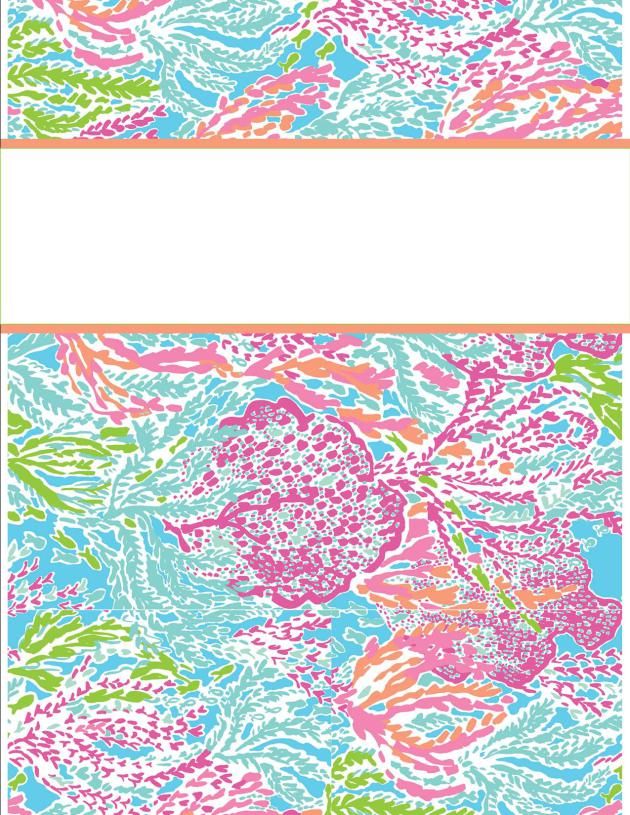 Lilly Binder Cover Templates