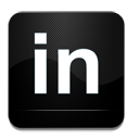 LinkedIn Icon Black and White