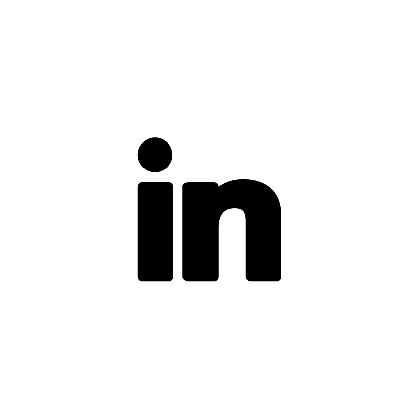 LinkedIn Logo Black and White