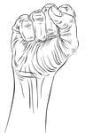 Male Hands Fist Sketch Male Hands Fist Sketch