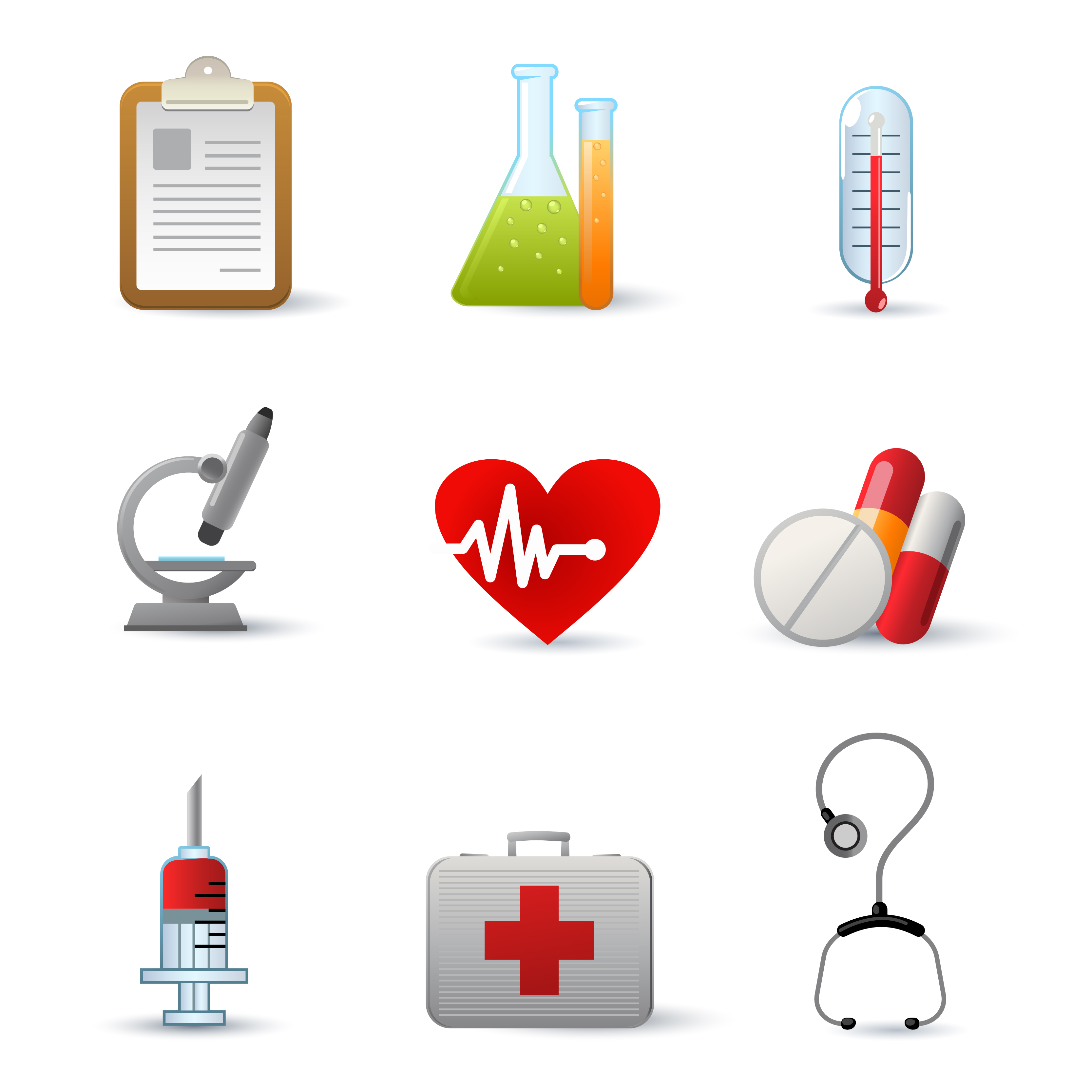 Medical Icons Vector Free