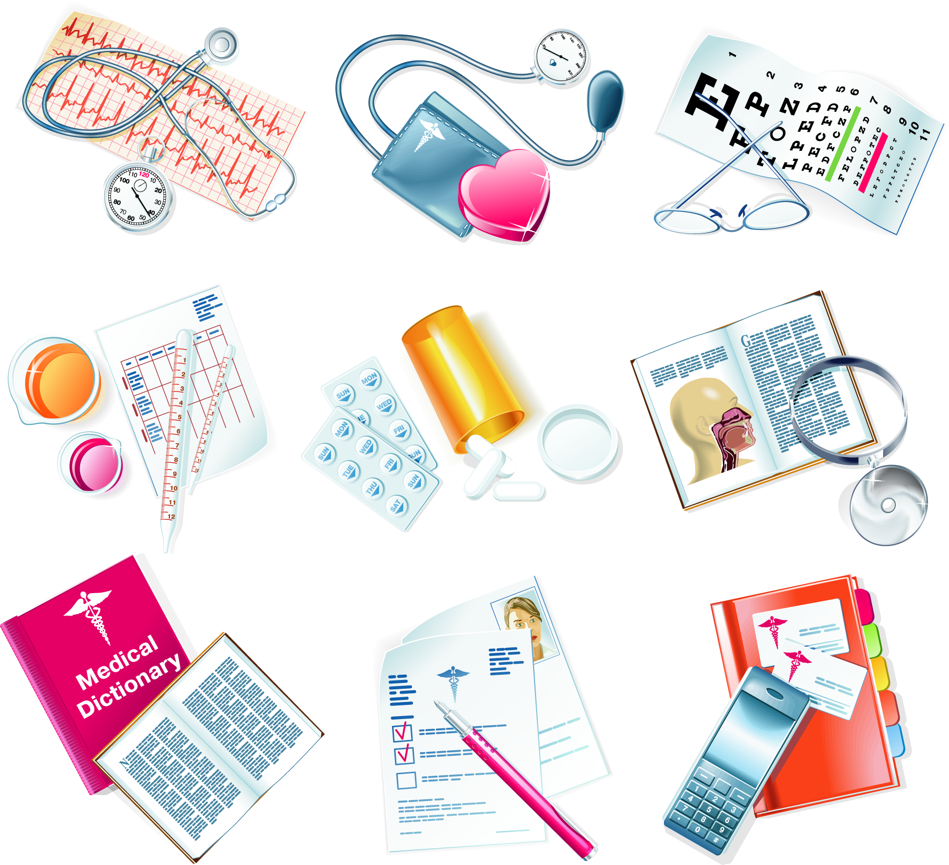 Medical Icons Vector Free