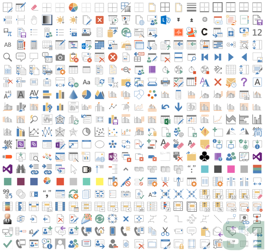 Microsoft Office 2013 Ribbon Icons