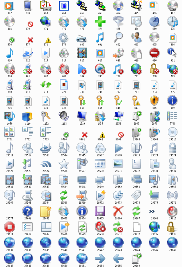 Microsoft Windows 7 Icons