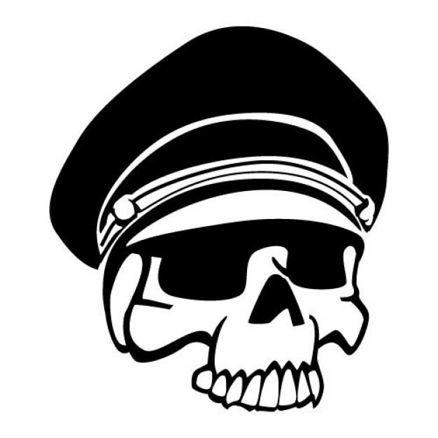 Military Skull Vector Art Free