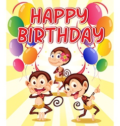 Monkey Birthday Card Bikini