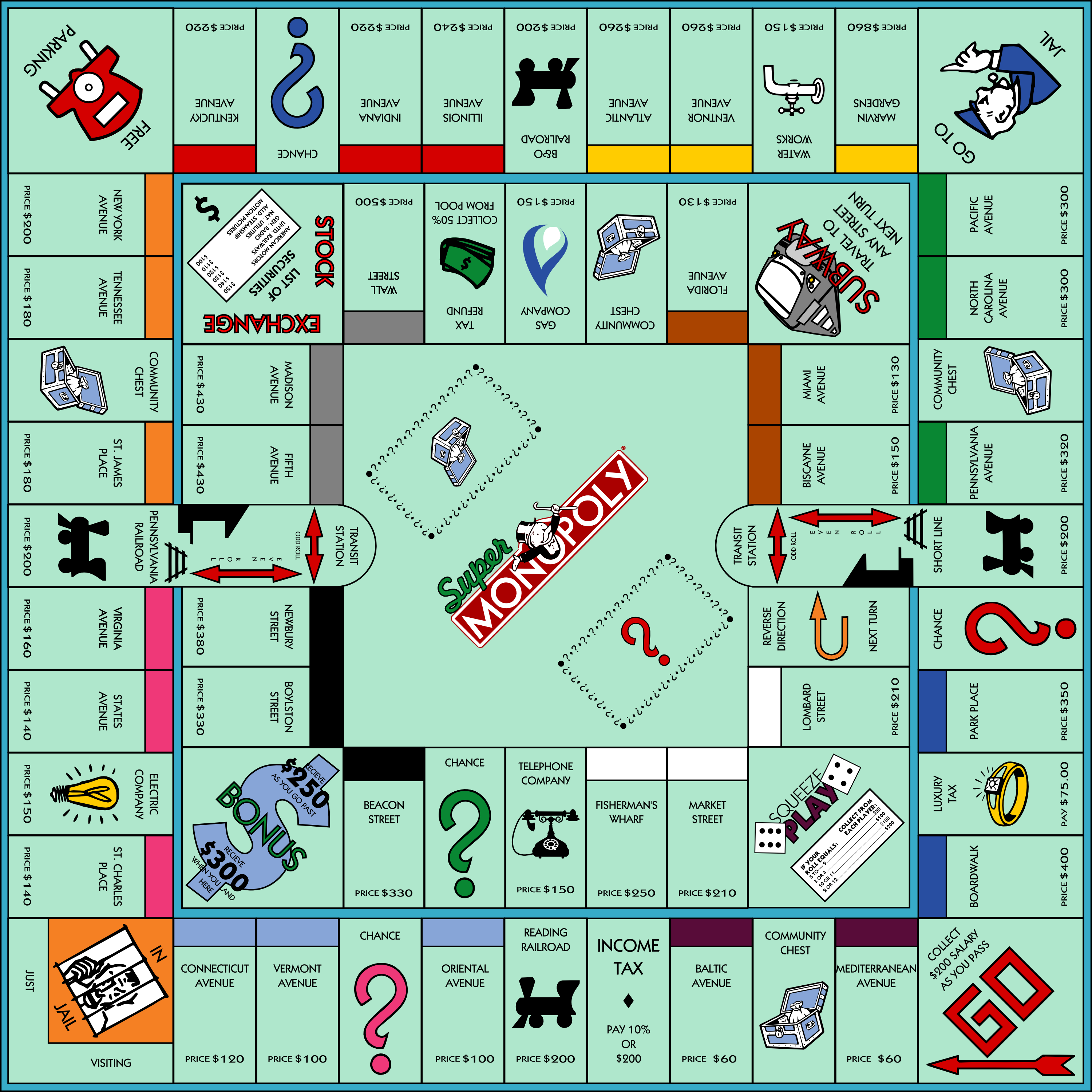 Monopoly Board Game Cards Monopoly Board Game Cards
