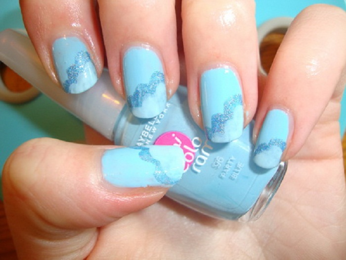 Nail Designs with Light Blue