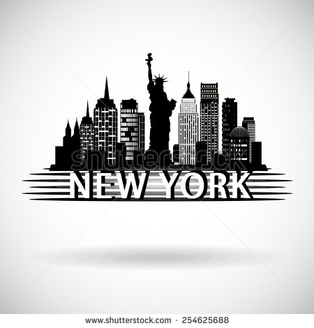 New York City Skyline Vector