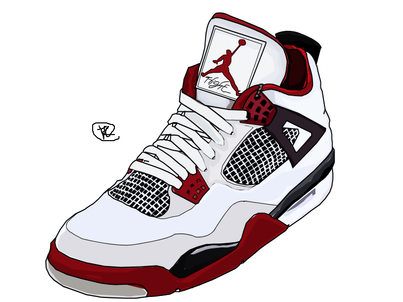 Nike Air Jordan Drawings
