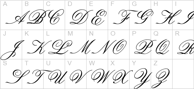 Old-Fashioned Cursive Script Fonts