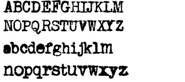 Old Typewriter Font