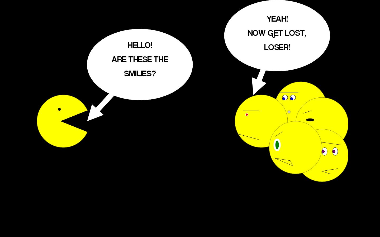 Pac Man Smiley-Face Pac Man Smiley-Face