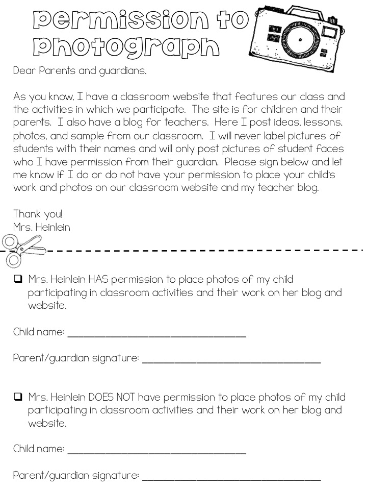 Permission Form Clip Art