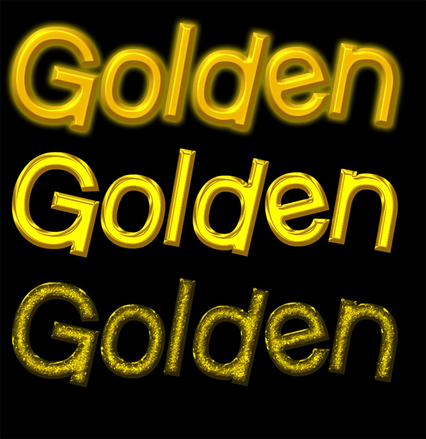 Photoshop Gold Styles