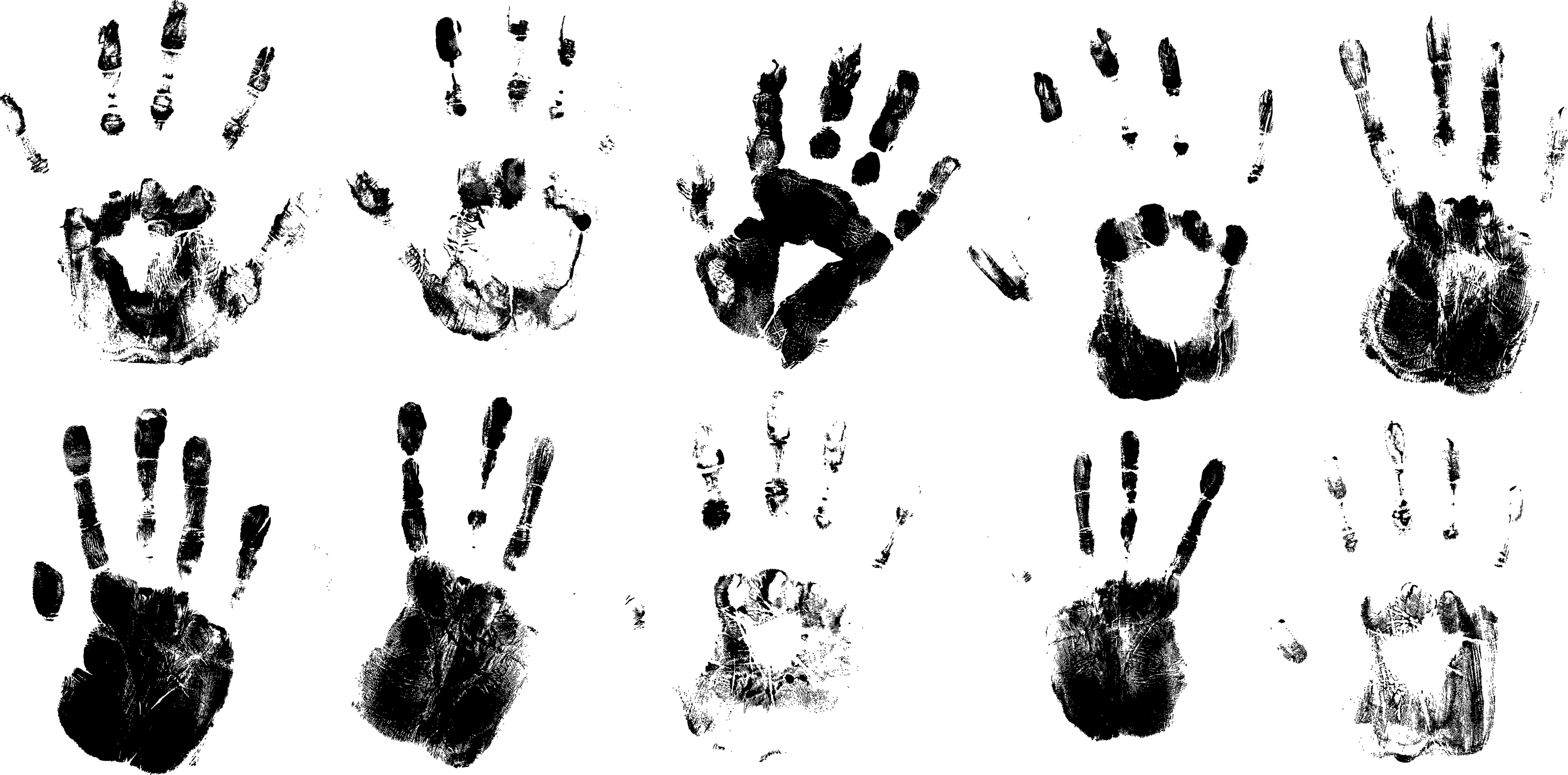 Photoshop Hand Print Vector