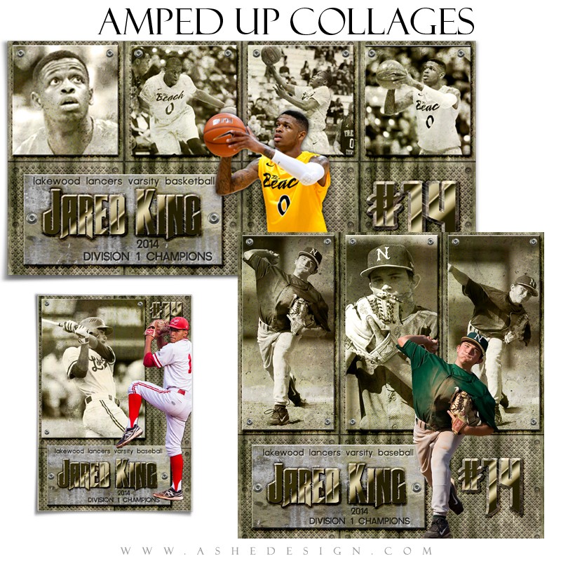 Photoshop Sports Collage Templates