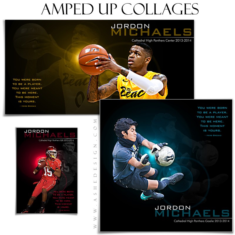 Photoshop Sports Collage Templates