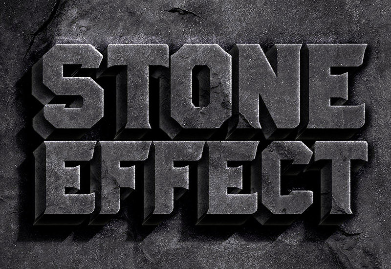 Photoshop Stone Text Effect