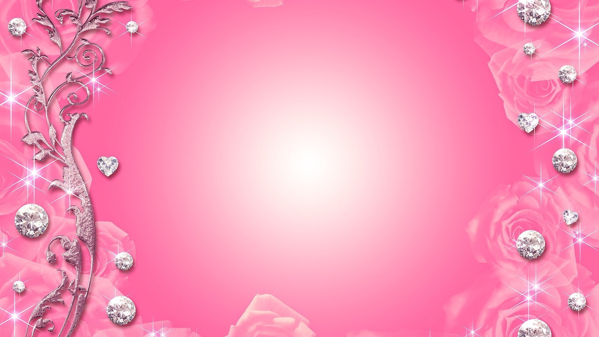 Pink Background with Diamonds