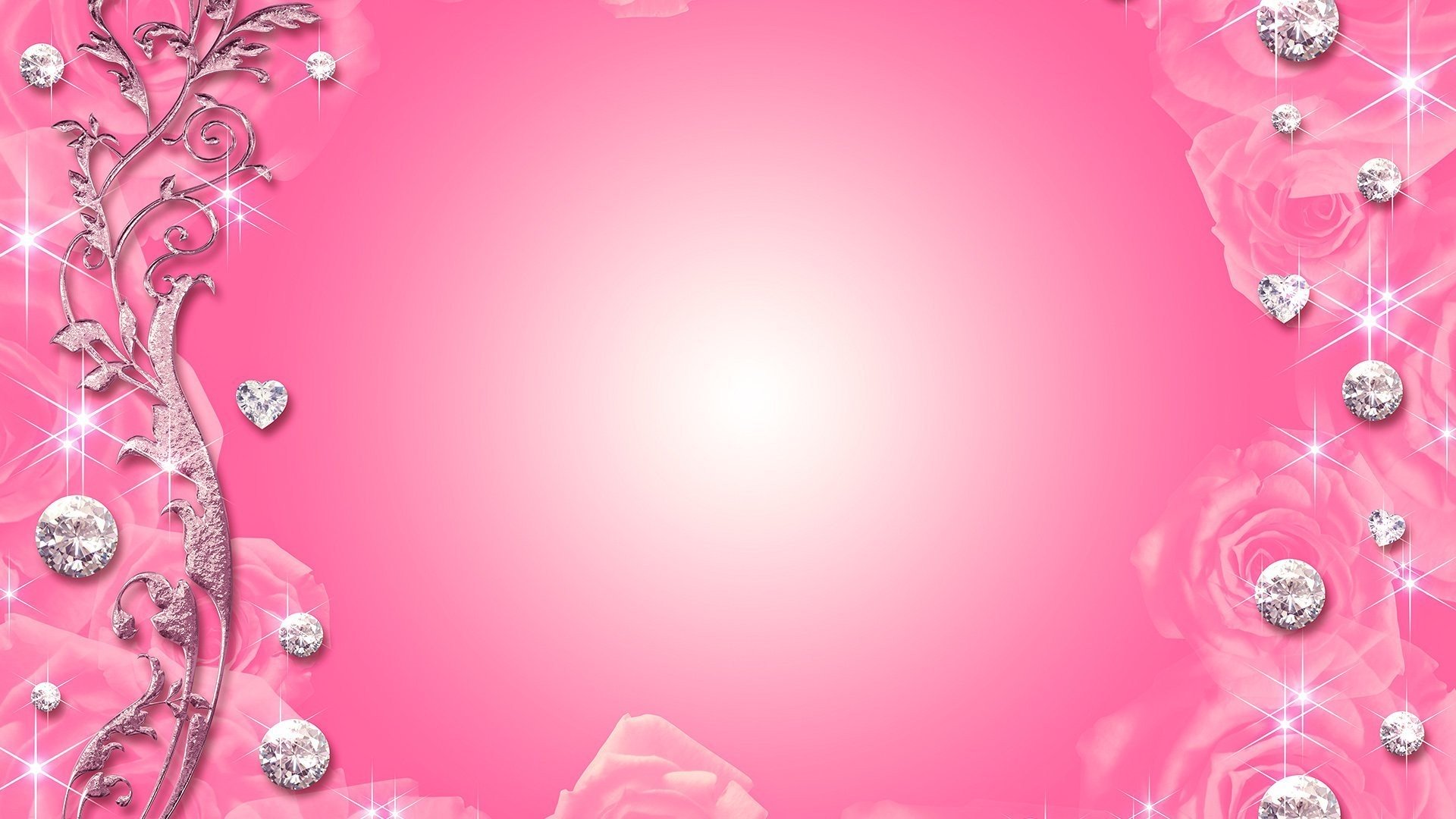 Pink Background with Diamonds Pink Background with Diamonds