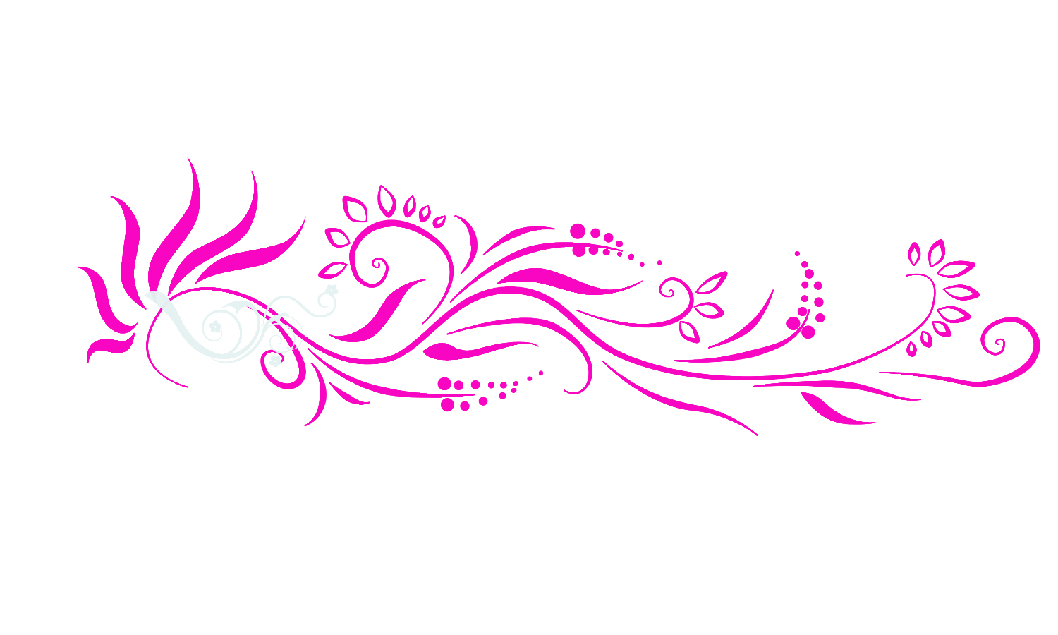 Pink Swirl Design Border