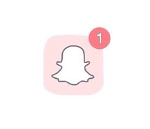 Pink Transparent Snapchat Logo