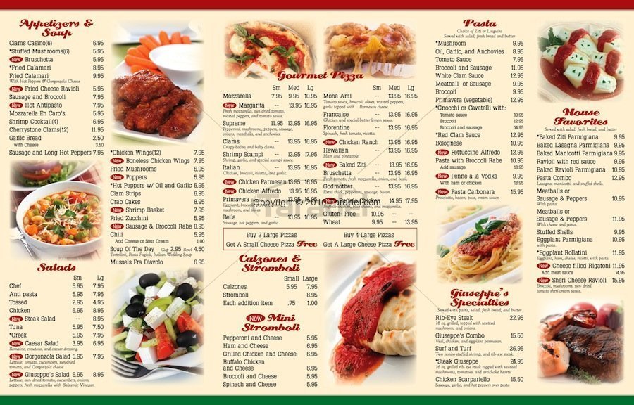 Pizza Restaurant Menu Design