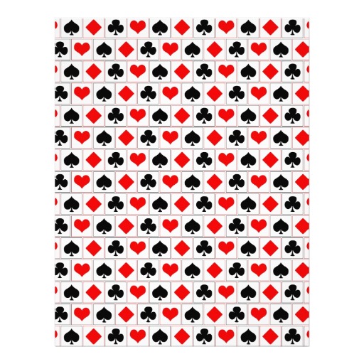Playing Card Suits Pattern Playing Card Suits Pattern